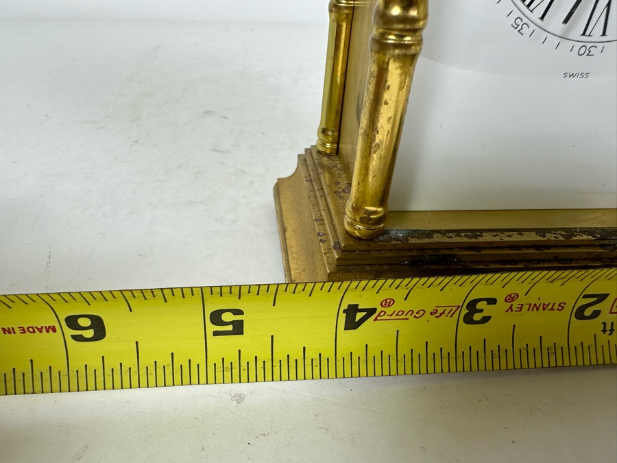 1980s Tiffany and Co. Brass Pagoda Clock, Not Working 4'W x 3'D x 8'H [Photo 11]