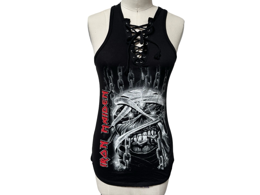 Vintage Iron Maiden Rock T-Shirt Women's Size M [Photo 2]