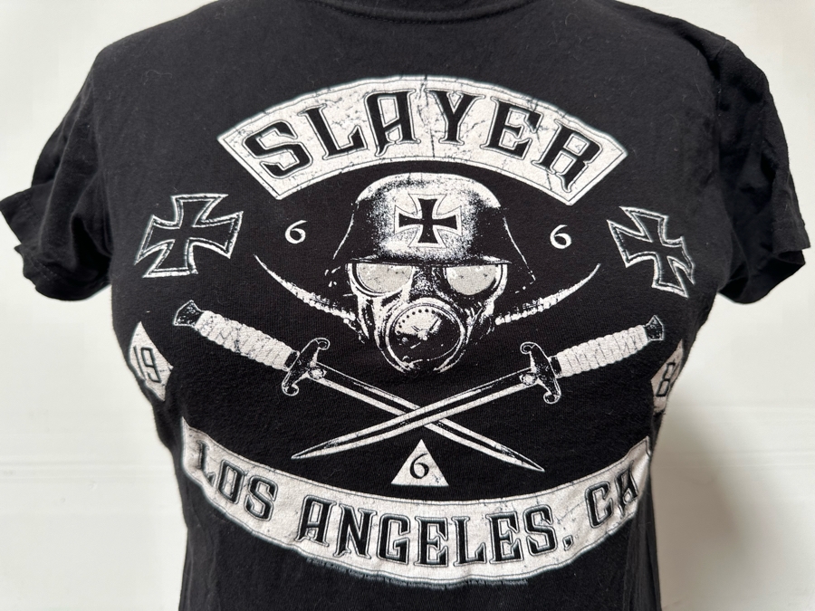 Vintage Slayer Los Angeles, CA Rock T-Shirt Women's Size M [Photo 3]
