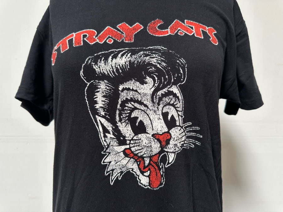 Vintage 2018 Stray Cats Rock Concert T-Shirt Women's Size M [Photo 4]