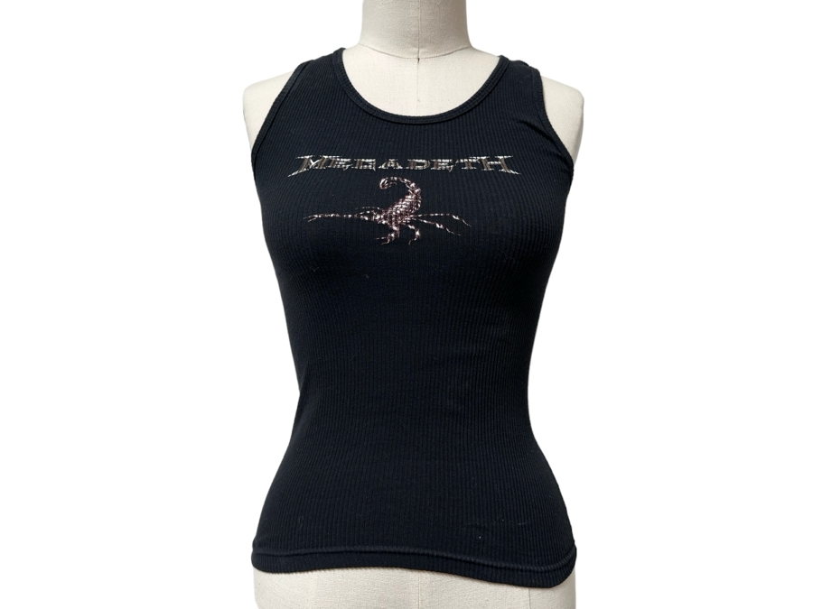 Vintage Megadeth Rock Tank Top T-Shirt Women's Size M [Photo 2]