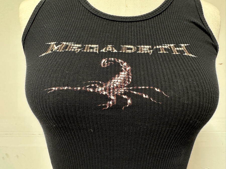 Vintage Megadeth Rock Tank Top T-Shirt Women's Size M [Photo 4]