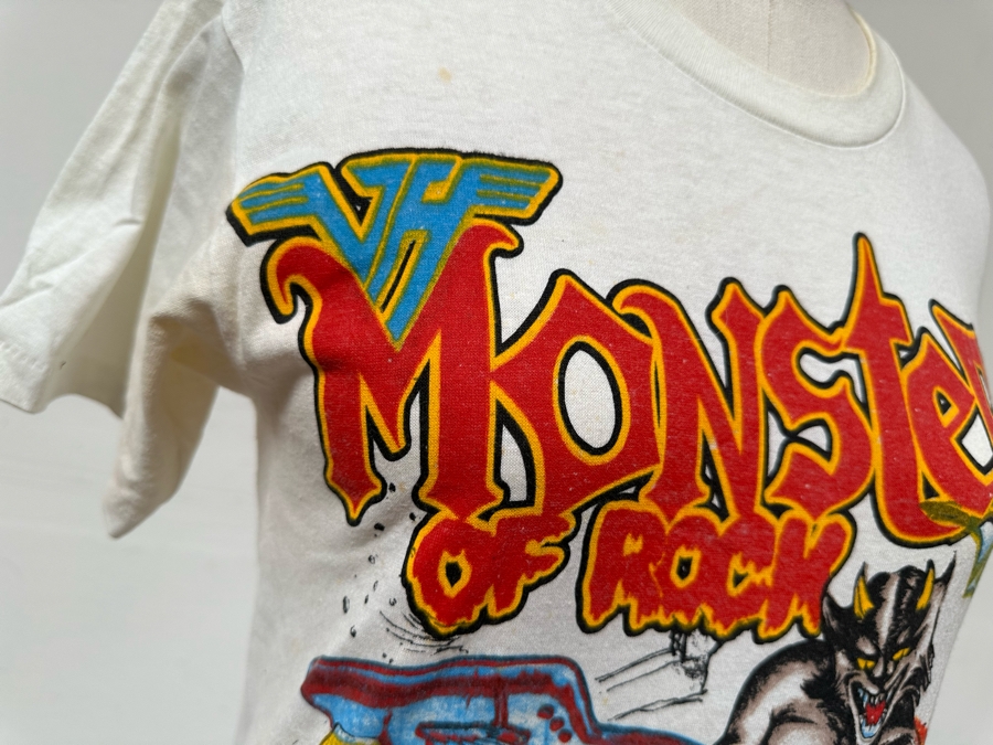 Vintage 1988 Van Halen Monsters Of Rock Metal Melt-Down Tour Rock Concert T-Shirt Women's Size M [Photo 4]