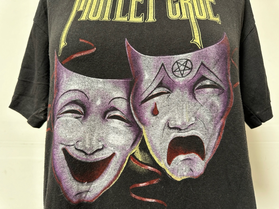 Vintage 1985 Motley Crue Theatre Of Pain Tour Rock Concert T-Shirt Women's Size L [Photo 4]