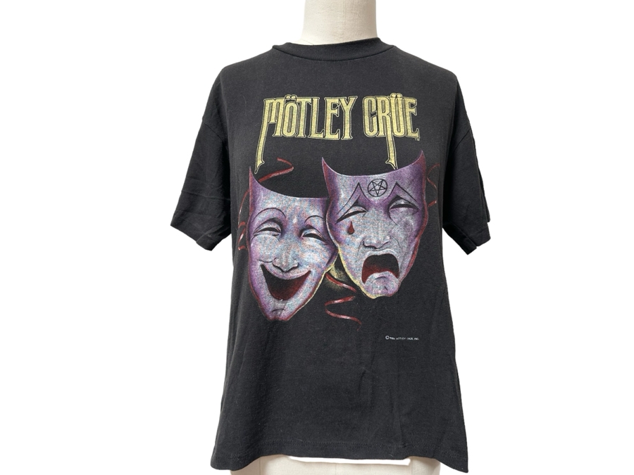 Vintage 1985 Motley Crue Theatre Of Pain Tour Rock Concert T-Shirt Women's Size L [Photo 2]