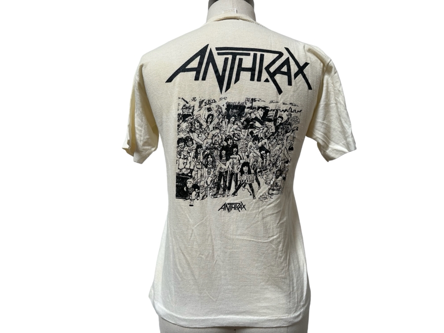 Vintage Anthrax Not! Rock T-Shirt Women's Size M [Photo 3]