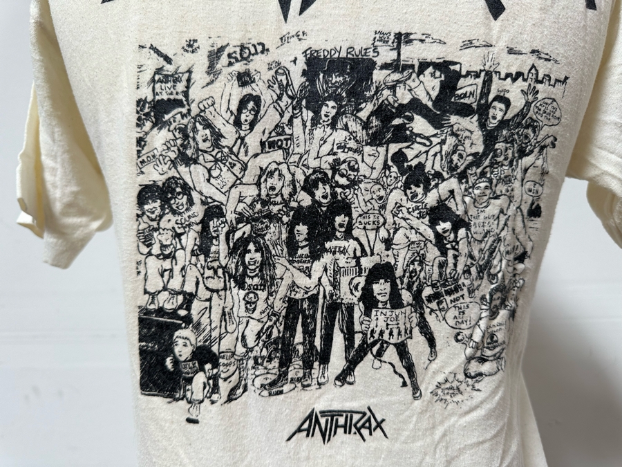 Vintage Anthrax Not! Rock T-Shirt Women's Size M [Photo 6]