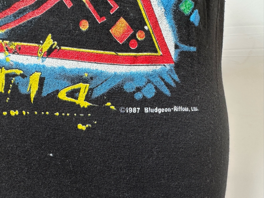 Vintage 1987 Def Leppard Hysteria Rock Concert T-Shirt Women's Size M [Photo 5]