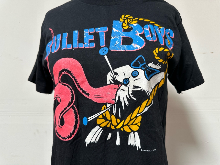 Vintage 1989 Bullet Boys Rock T-Shirt Women's Size M [Photo 4]