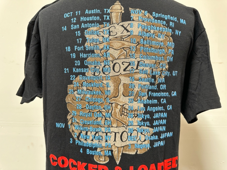 Vintage 1989 LA Guns Cocked & Loaded Tour Rock Concert T-Shirt Women's Size L [Photo 8]