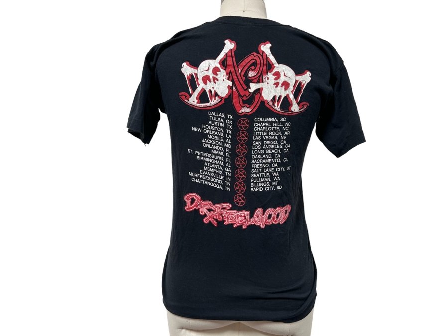 Vintage 1989 Motley Crue Dr. Feel Good Tour Rock Concert T-Shirt Women's Size M [Photo 3]