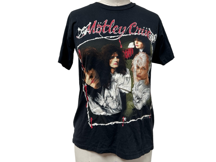 Vintage 1989 Motley Crue Dr. Feel Good Tour Rock Concert T-Shirt Women's Size M [Photo 2]