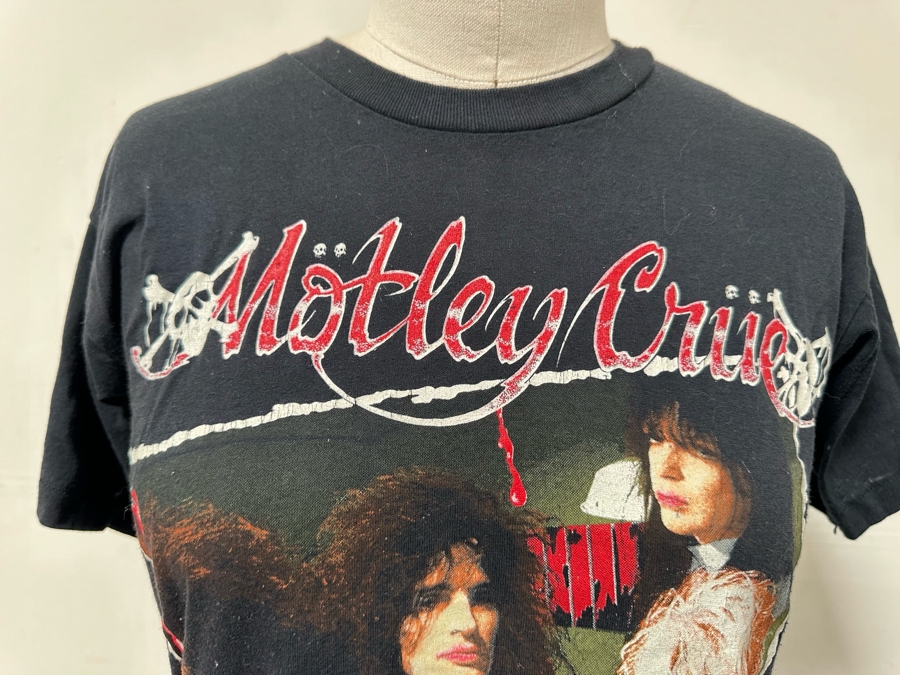 Vintage 1989 Motley Crue Dr. Feel Good Tour Rock Concert T-Shirt Women's Size M [Photo 7]