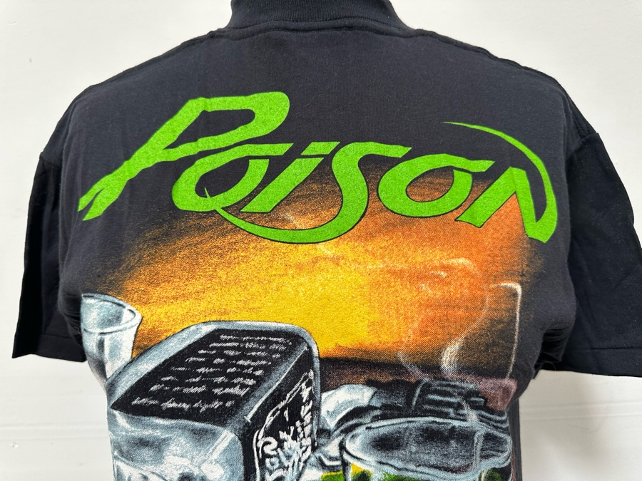 Vintage Poison 'Nothin But A Good Time' Rock T-Shirt Women's Size M [Photo 4]