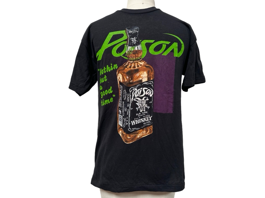 Vintage Poison 'Nothin But A Good Time' Rock T-Shirt Women's Size M [Photo 2]