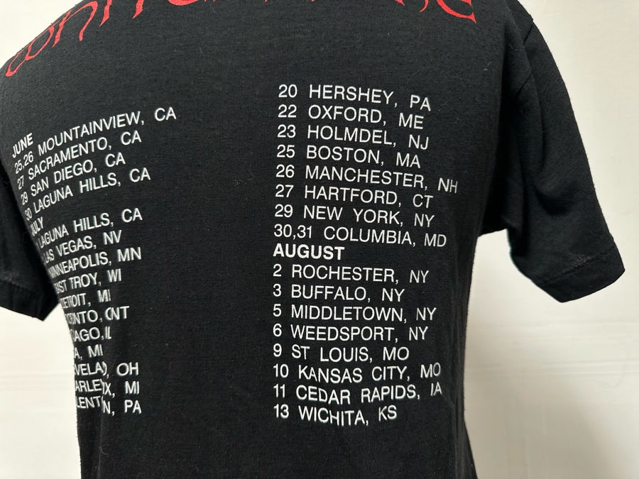 Vintage 1988 Whitesnake David Coverdale Tour Rock Concert T-Shirt Women's Size M [Photo 7]