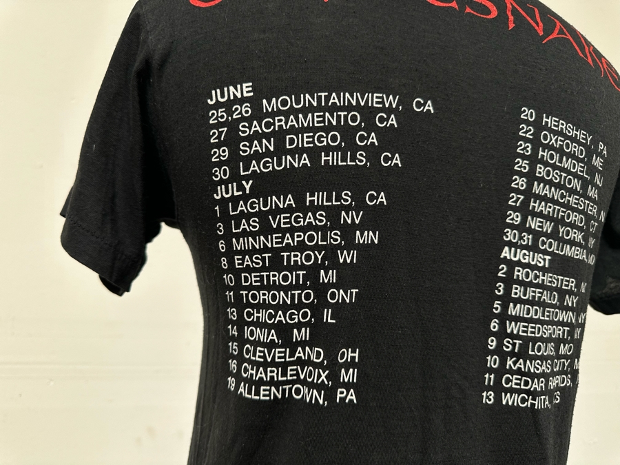 Vintage 1988 Whitesnake David Coverdale Tour Rock Concert T-Shirt Women's Size M [Photo 6]