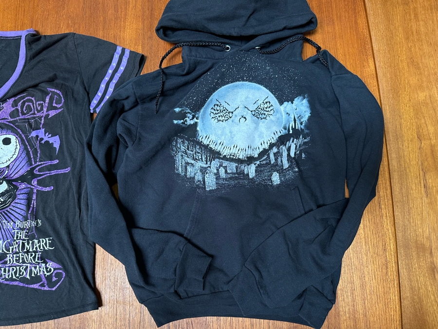 Disney Tim Burton's The Nightmare Before Christmas T-Shirt And Sweatshirt Hoodie Size S [Photo 4]