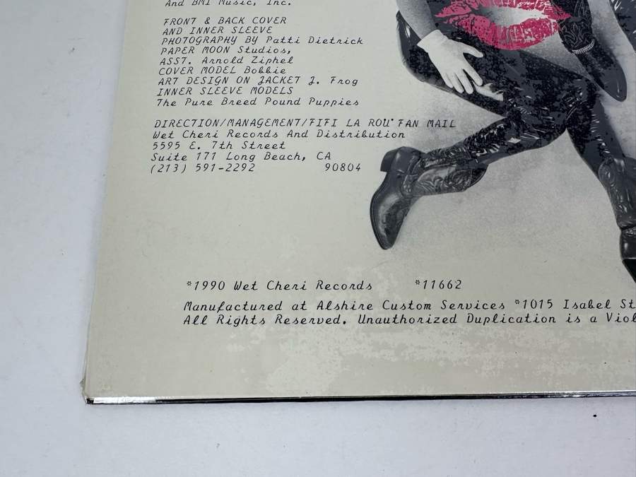 Sealed Vinyl Record Fifi La Rou 'Lick And A Promise' Glam Metal Band [Photo 3]