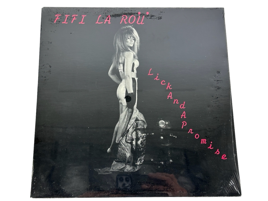 Sealed Vinyl Record Fifi La Rou 'Lick And A Promise' Glam Metal Band [Photo 1]