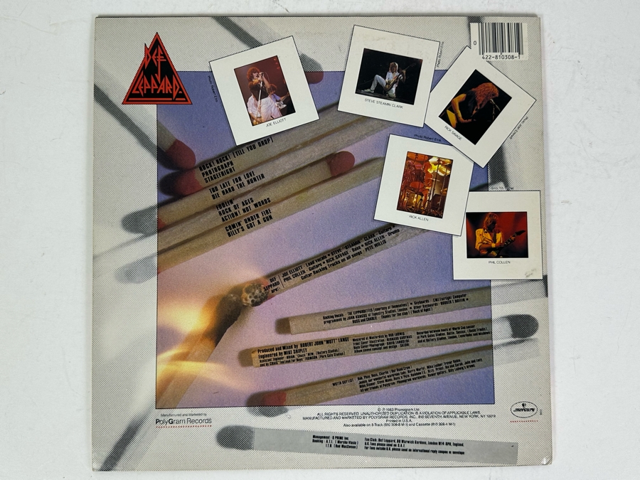 Def Leppard Pyromania Vinyl Record [Photo 2]