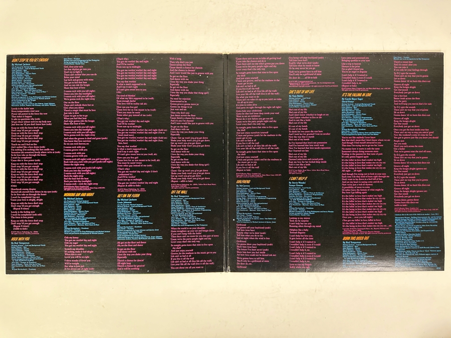 Michael Jackson Off The Wall Vinyl Record [Photo 2]