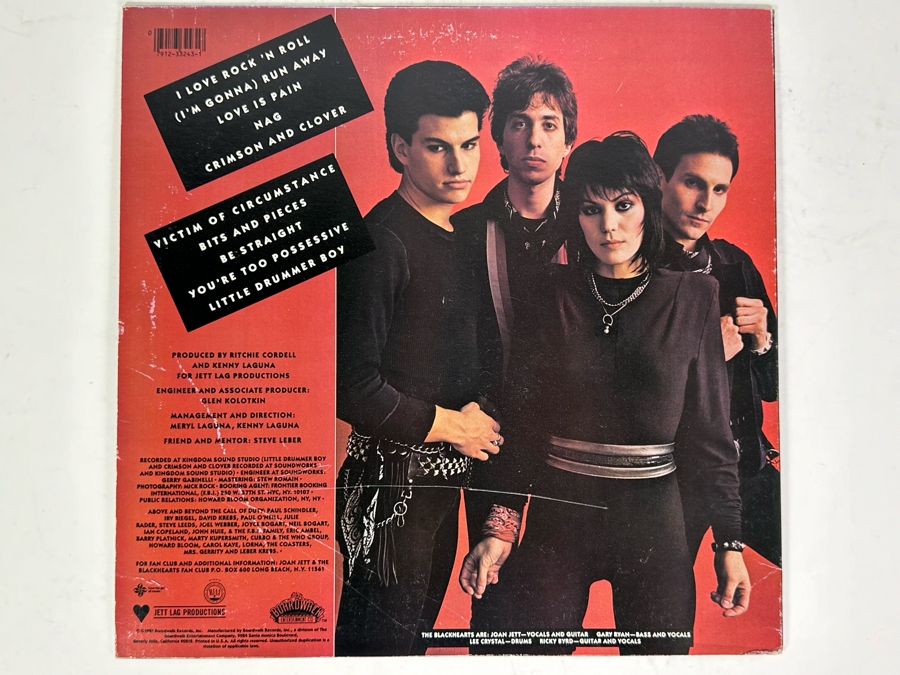 Joan Jett & The Blackhearts I Love Rock-N-Roll Vinyl Record [Photo 2]