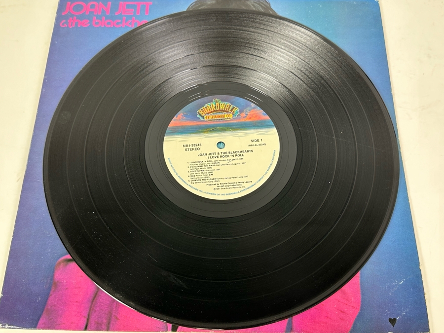 Joan Jett & The Blackhearts I Love Rock-N-Roll Vinyl Record [Photo 3]