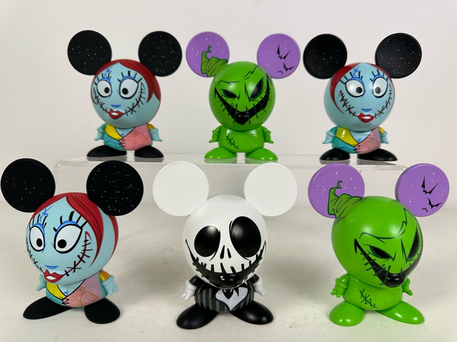 (6) Disney Shorts Vinyl Collectible Toy Art By Francisco Herrera Tim Burton's The Nightmare Before Christmas [Photo 2]