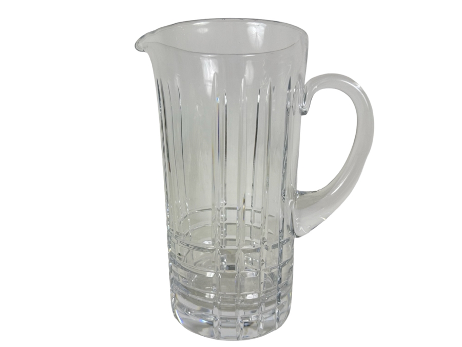 Tiffany and Co. Plaid Crystal Pitcher 9.25'H