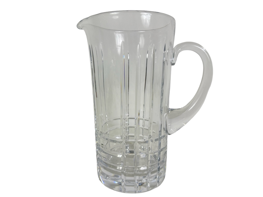 Tiffany and Co. Plaid Crystal Pitcher 9.25'H [Photo 1]