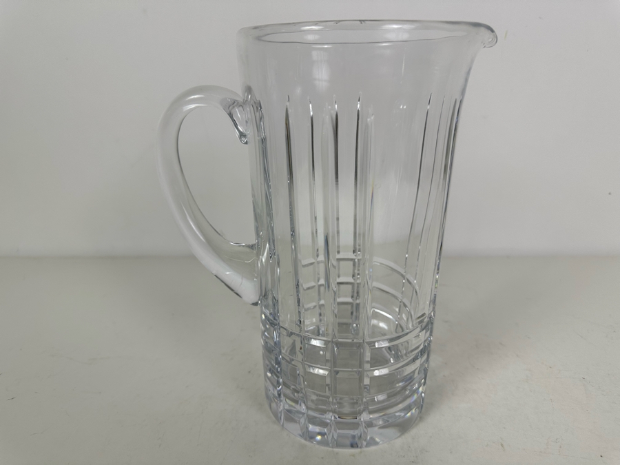 Tiffany and Co. Plaid Crystal Pitcher 9.25'H [Photo 4]
