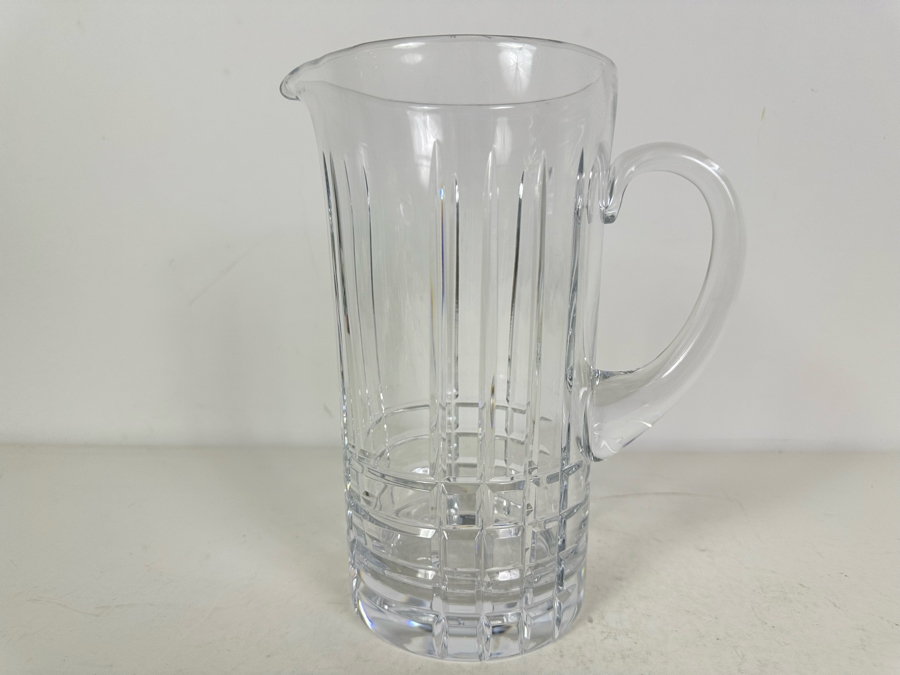 Tiffany and Co. Plaid Crystal Pitcher 9.25'H [Photo 2]