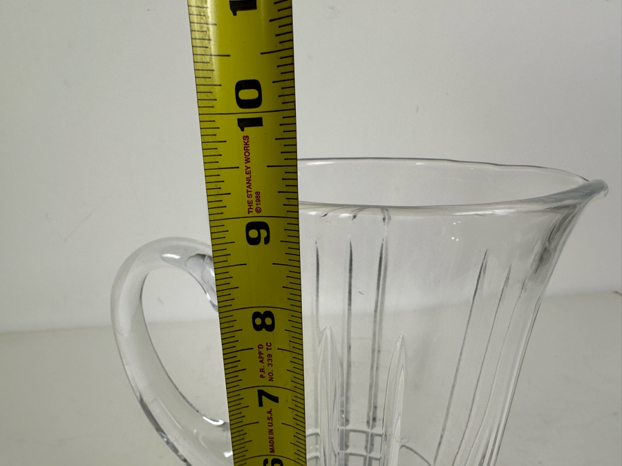 Tiffany and Co. Plaid Crystal Pitcher 9.25'H [Photo 7]