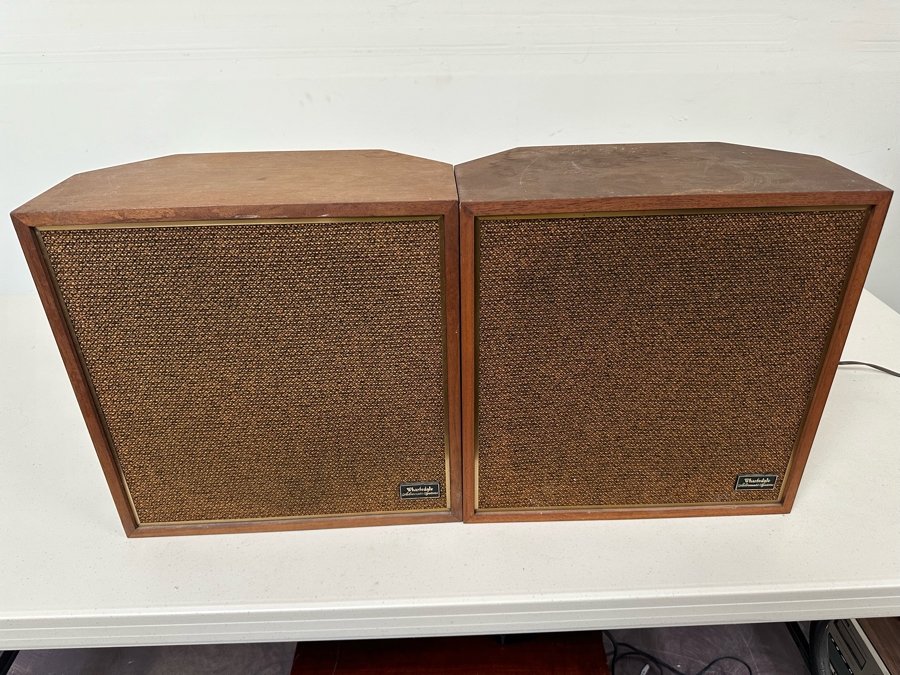 Pair Of Vintage Wharfedale Model W35 Loudspeakers - Tested 15'H [Photo 3]