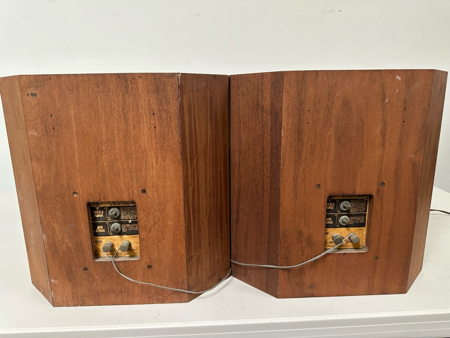 Pair Of Vintage Wharfedale Model W35 Loudspeakers - Tested 15'H [Photo 7]