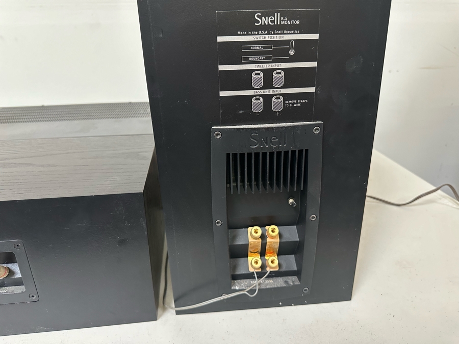 Snell Loudspeaker System Pair Of K.5 Monitors 18'H & CR.5 Center Channel - Tested [Photo 9]