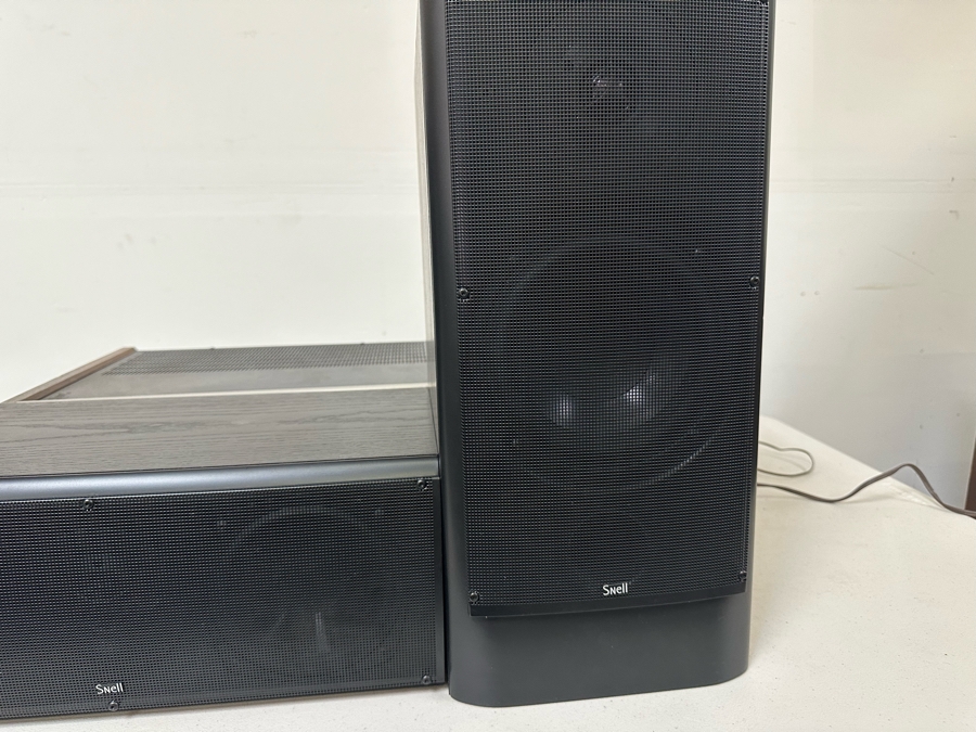 Snell Loudspeaker System Pair Of K.5 Monitors 18'H & CR.5 Center Channel - Tested [Photo 4]