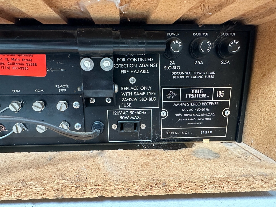 The Fisher 195 AM-FM Stereo Receiver - Tested [Photo 9]