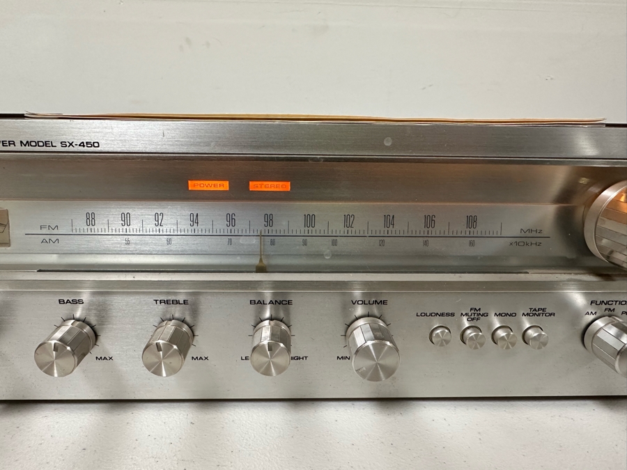 Pioneer Stereo Receiver Model SX-450 With Original Manual - Tested [Photo 6]