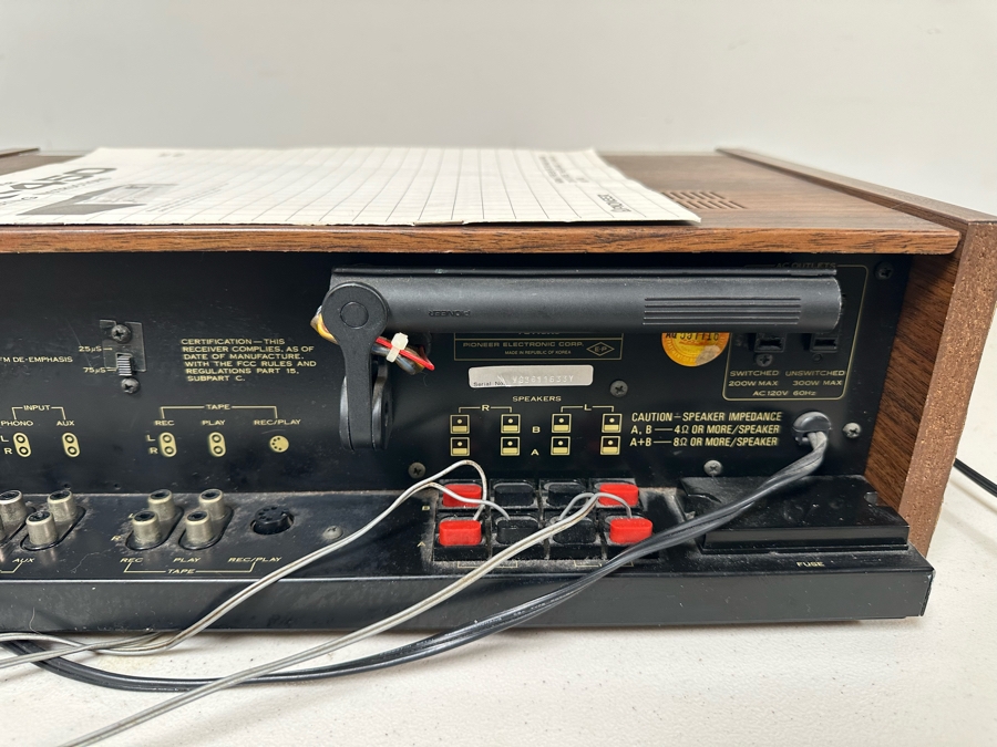 Pioneer Stereo Receiver Model SX-450 With Original Manual - Tested [Photo 11]
