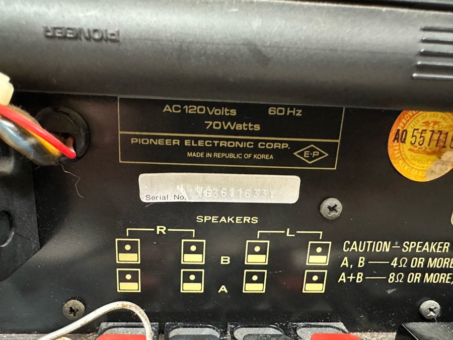 Pioneer Stereo Receiver Model SX-450 With Original Manual - Tested [Photo 12]