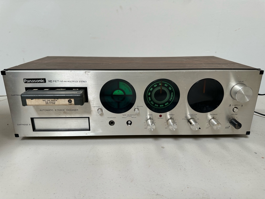 Panasonic Model RE-8250 FM/AM Stereo Receiver With Pair Of 8-Track Players Comes With The Knack - Get The Knack 8-Track - Tested Light On AM Dial Not Working (Right) [Photo 4]