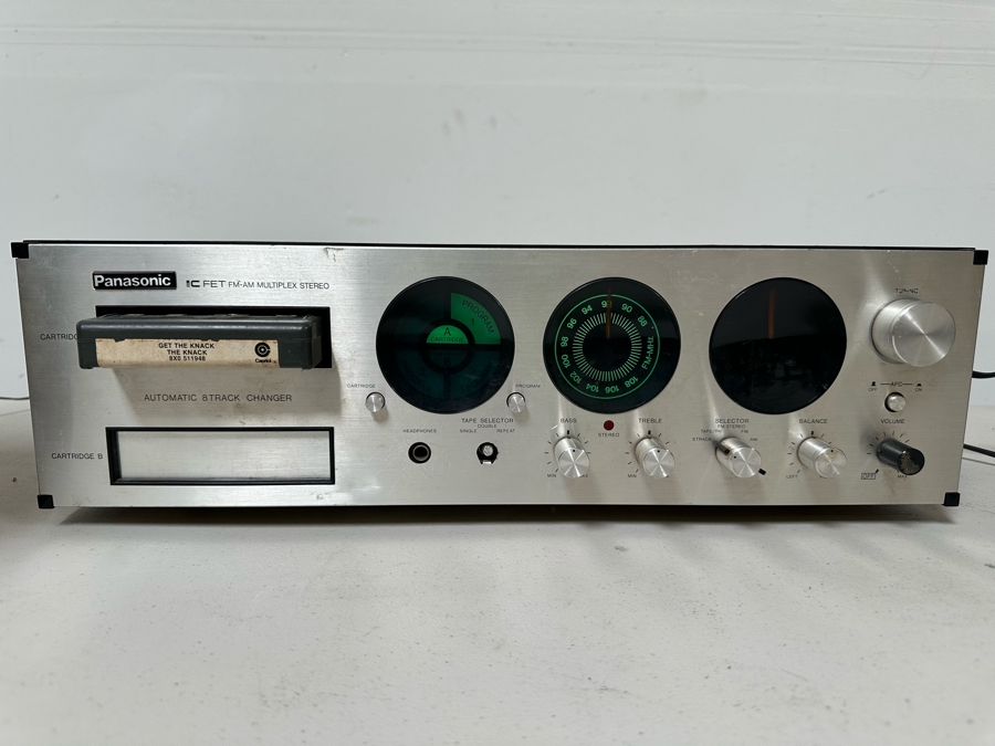Panasonic Model RE-8250 FM/AM Stereo Receiver With Pair Of 8-Track Players Comes With The Knack - Get The Knack 8-Track - Tested Light On AM Dial Not Working (Right) [Photo 2]