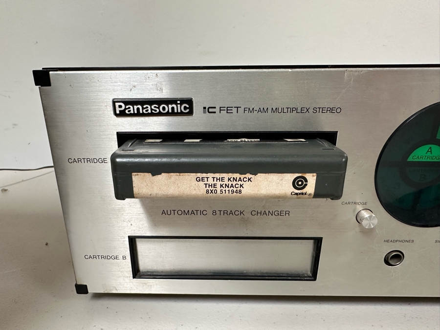 Panasonic Model RE-8250 FM/AM Stereo Receiver With Pair Of 8-Track Players Comes With The Knack - Get The Knack 8-Track - Tested Light On AM Dial Not Working (Right) [Photo 5]