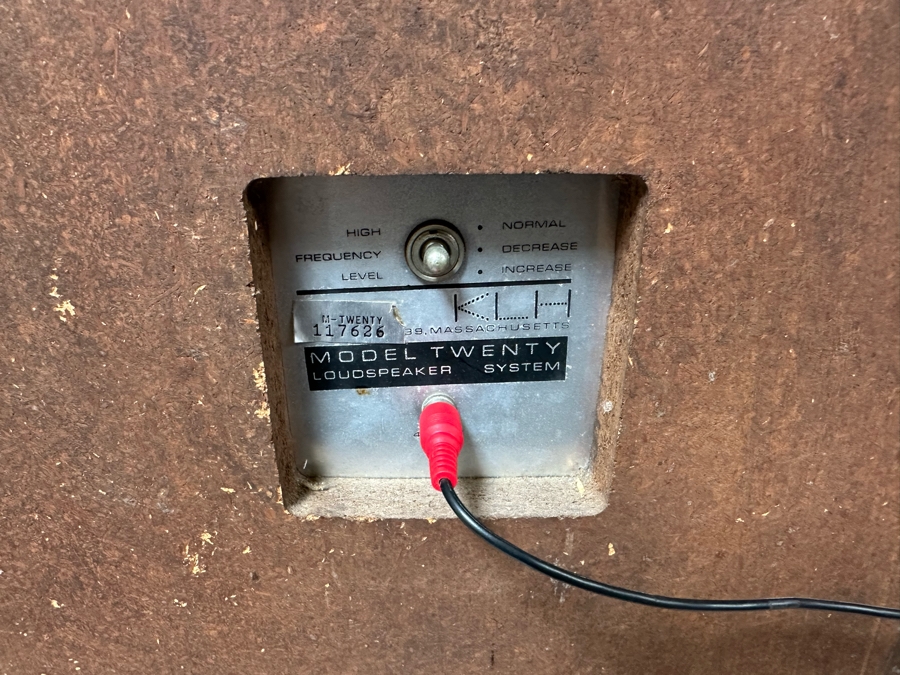 Pair Of Vintage KLH Model Twenty Loudspeakers 23'H - Tested	 [Photo 7]