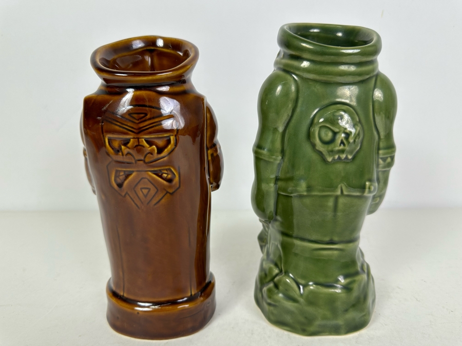 San Diego Comic-Con Tiki Mugs By Artist Spuindo Mfg By Tiki Farm, A Pair 8'H [Photo 5]