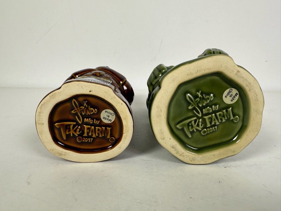 San Diego Comic-Con Tiki Mugs By Artist Spuindo Mfg By Tiki Farm, A Pair 8'H [Photo 6]