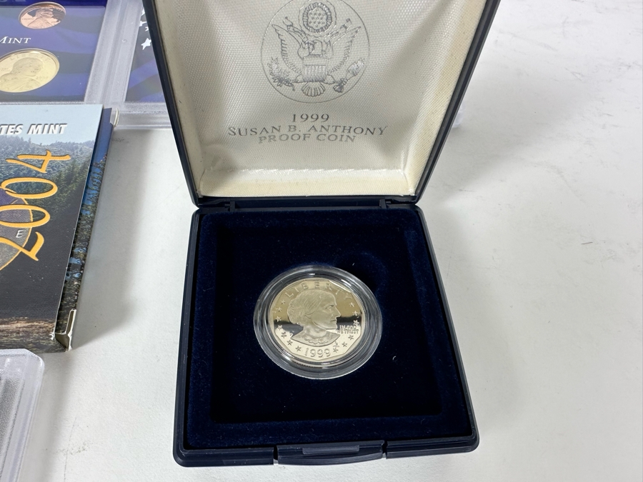 Coin Collection Featuring United States Mint Proof Sets For Years 2003, 2005 & 2006 Plus Graded 1961 Silver Dime & 1963 Nickel Plus 1999 Susan B. Anthony Proof Coin [Photo 9]