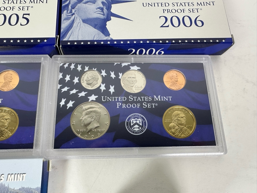 Coin Collection Featuring United States Mint Proof Sets For Years 2003, 2005 & 2006 Plus Graded 1961 Silver Dime & 1963 Nickel Plus 1999 Susan B. Anthony Proof Coin [Photo 7]